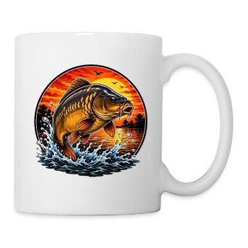 Sunset Mirror Carp Jump - Mug - white - Right