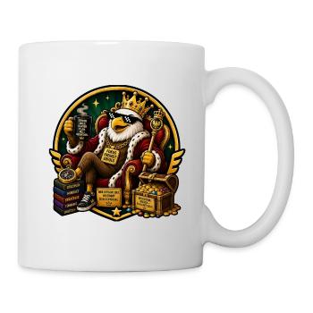 Königspinguin des Erfolgs - Tasse - Weiß - Rechts