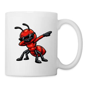Fourmi à tampons - Mug blanc - blanc - Droite