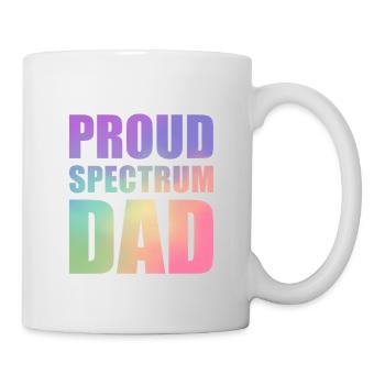 Papa fier du spectre - Mug blanc - blanc - Droite