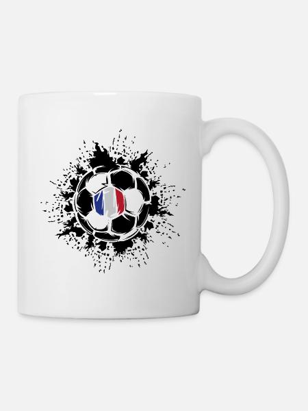 Ballexplosion Frankreich Fußballteam - Tasse - Weiß