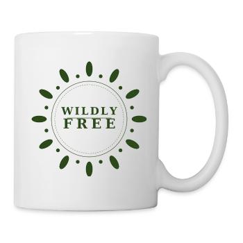 Couronne sauvagement libre - Mug blanc - blanc - Droite