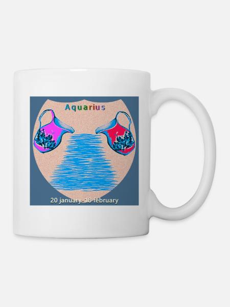 Verseau - Mug blanc - blanc