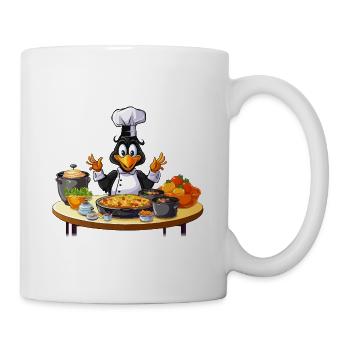 Küchenente Chef Design - Tasse - Weiß - Rechts