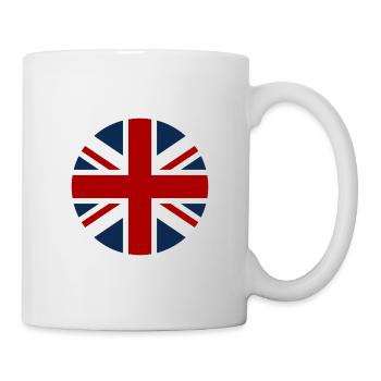 Great Britain flag in the shape of a circle - Mug - white - Right