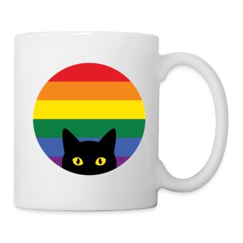 Pride Month LGBT – Späh-Katze - Tasse - Weiß - Rechts