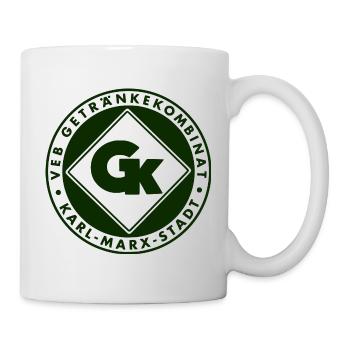 VEB_Getraenkekombinat_Karl-Marx-Stadt-_gruen - Tasse - Weiß - Rechts