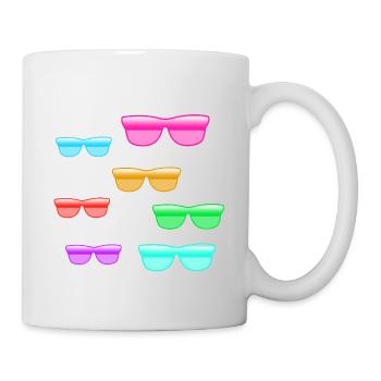 Lunettes de soleil - Mug blanc - blanc - Droite