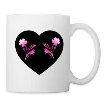 Fleur - Mug blanc - blanc - Droite