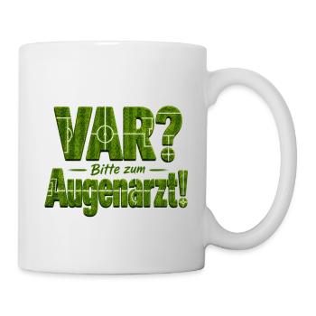 VAR? Bitte zum Augenarzt! - Tasse - Weiß - Rechts