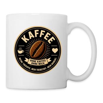 Kaffee Therapie - Tasse - Weiß - Rechts