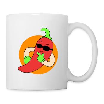 Kühle Chilischoten - Tasse - Weiß - Rechts
