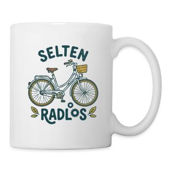 Niemals ohne Rad unterwegs - Motiv für Radfahrer - Tasse - Weiß - Rechts