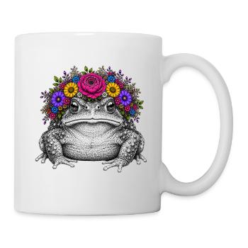 Toad with flower crown - Mug - white - Right