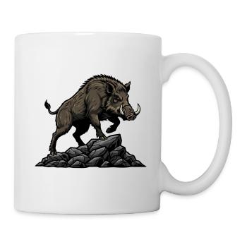 Sanglier Sauvage Boar Chasse Foret - Mug blanc - blanc - Droite