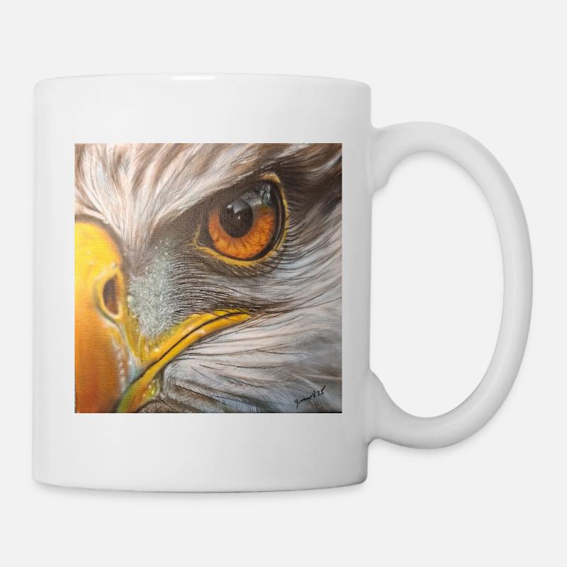 Adlerauge  - Tasse - Weiß
