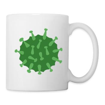 Virus Vert - Mug blanc - blanc - Droite