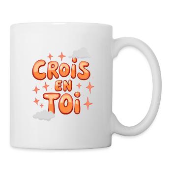 Crois en toi - Typo Bulle - Mug blanc - blanc - Droite