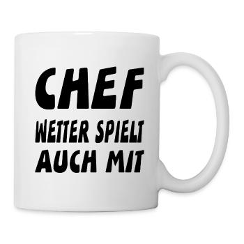 Chef - Tasse - Weiß - Rechts