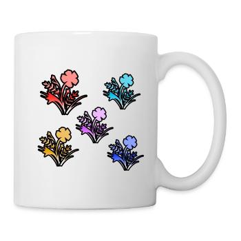 Fleur - Mug blanc - blanc - Droite