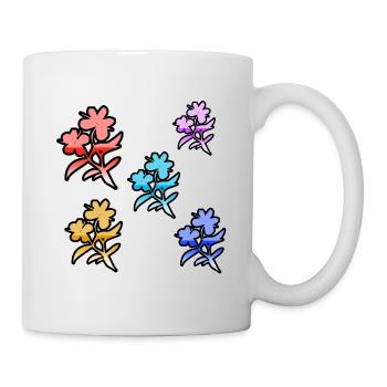 Fleur - Mug blanc - blanc - Droite