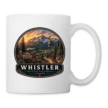 Whistler Mountain Biking Canada Vacation Gondola - Mug - white - Right