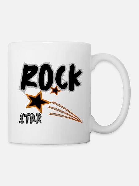 Rock Star - Tasse - Weiß