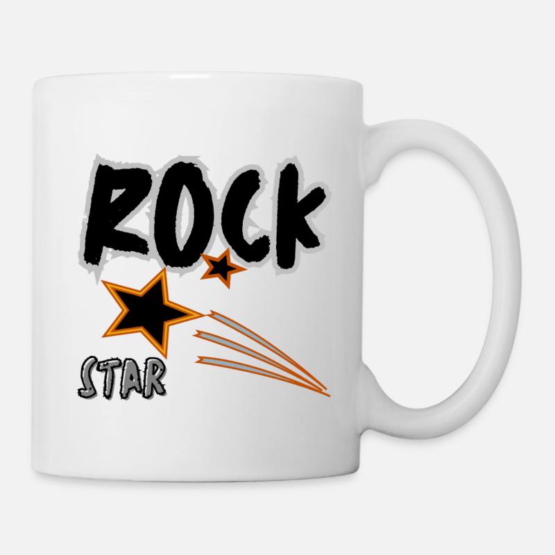 Rock Star - Tasse - Weiß