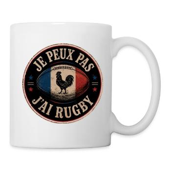 Je Peux Pas J'ai Rugby 2026 - Mug blanc - blanc - Droite