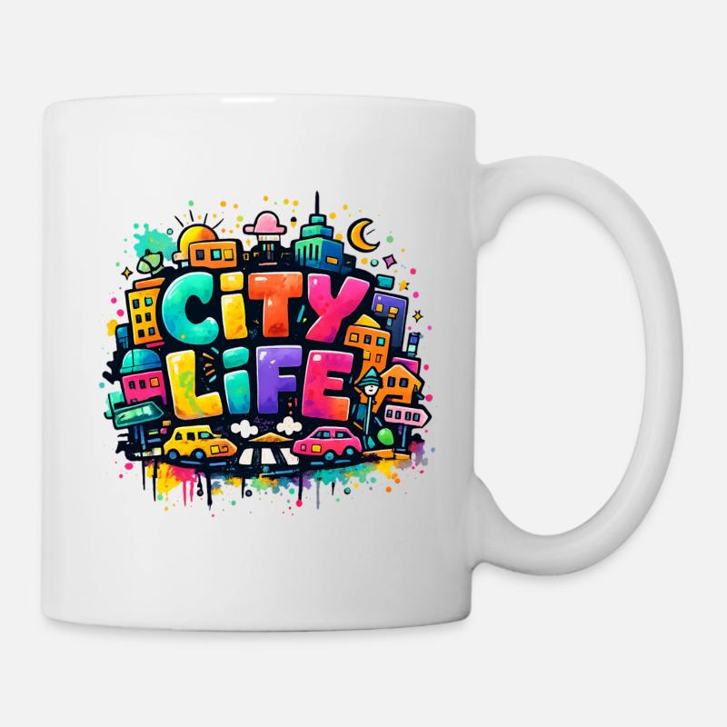 City_Life - Mug blanc - blanc