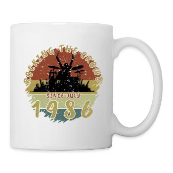 40th Birthday Rocking the crowd DRM 07/1986 - Mug - white - Right