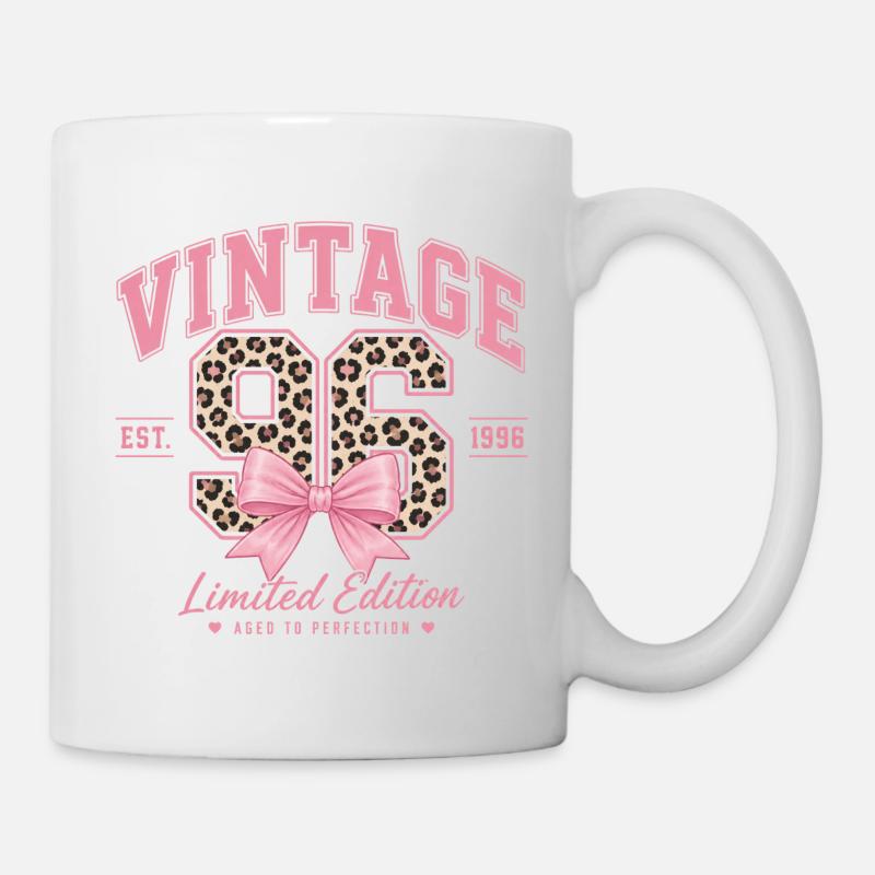 Vintage Leopard 96 Pink Limited - Mug - white