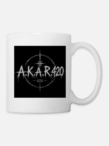 AKAR420 Grunge Emblem - Mug - white