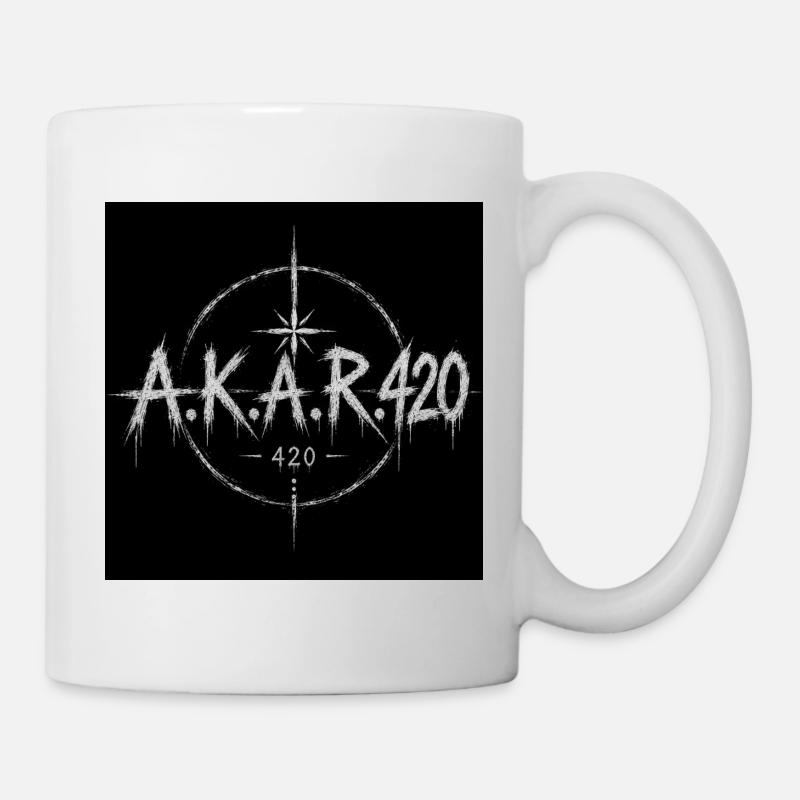 AKAR420 Grunge Emblem - Mug - white