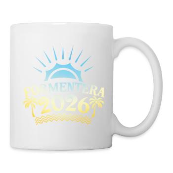 Formentera 2026 Coloré - Mug blanc - blanc - Droite