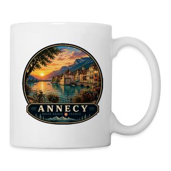 Annecy Urlaub Kolonialbauten Altstadt Wasser - Tasse - Weiß - Rechts