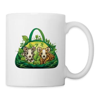 Kuschelbande im Dschungelkorb - Tasse - Weiß - Rechts