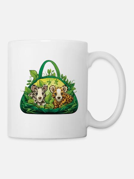 Kuschelbande im Dschungelkorb - Tasse - Weiß