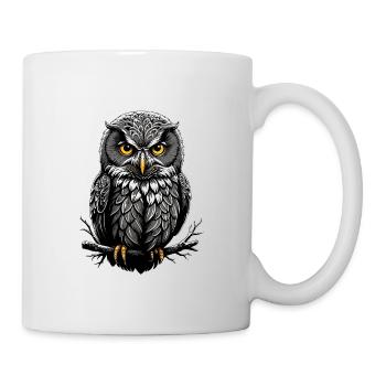 Owl print - Mug - white - Right