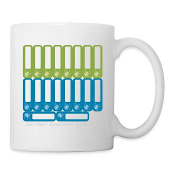 DIY Namensaufkleber Pusteblume - 18 er Set - Tasse - Weiß - Rechts