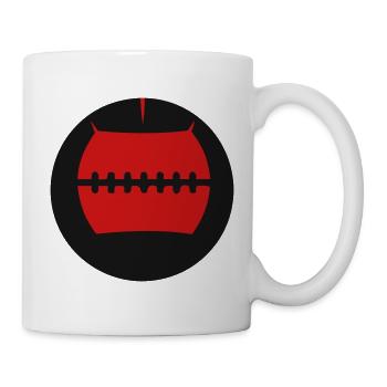 Vecteur de boule murale Medicine Ball - Mug blanc - blanc - Droite