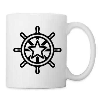 Armoiries de l’Étoile du Gouvernail du Vaisseau - Mug blanc - blanc - Droite