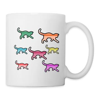 félin - Mug blanc - blanc - Droite