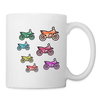 Motos - Mug blanc - blanc - Droite