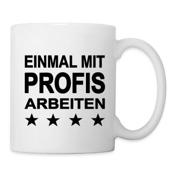 Arbeiten - Tasse - Weiß - Rechts
