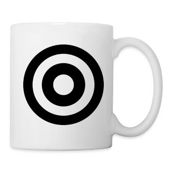 Cible noire - Mug blanc - blanc - Droite