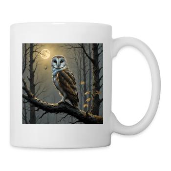 majestätische Schleiereule Schleiereule - Tasse - Weiß - Rechts