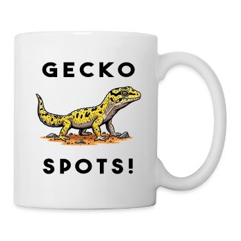 Gecko Leopard Bask Lizard Terrarium - Mug - white - Right
