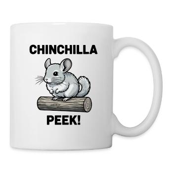 Chinchilla Peek Rodent Fur Log - Mug - white - Right