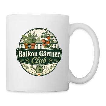 Balkon Gärtner Club - Tasse - Weiß - Rechts